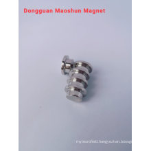 Irregular Hardware NdFeB Zinc Magnets with Large and Small Heads